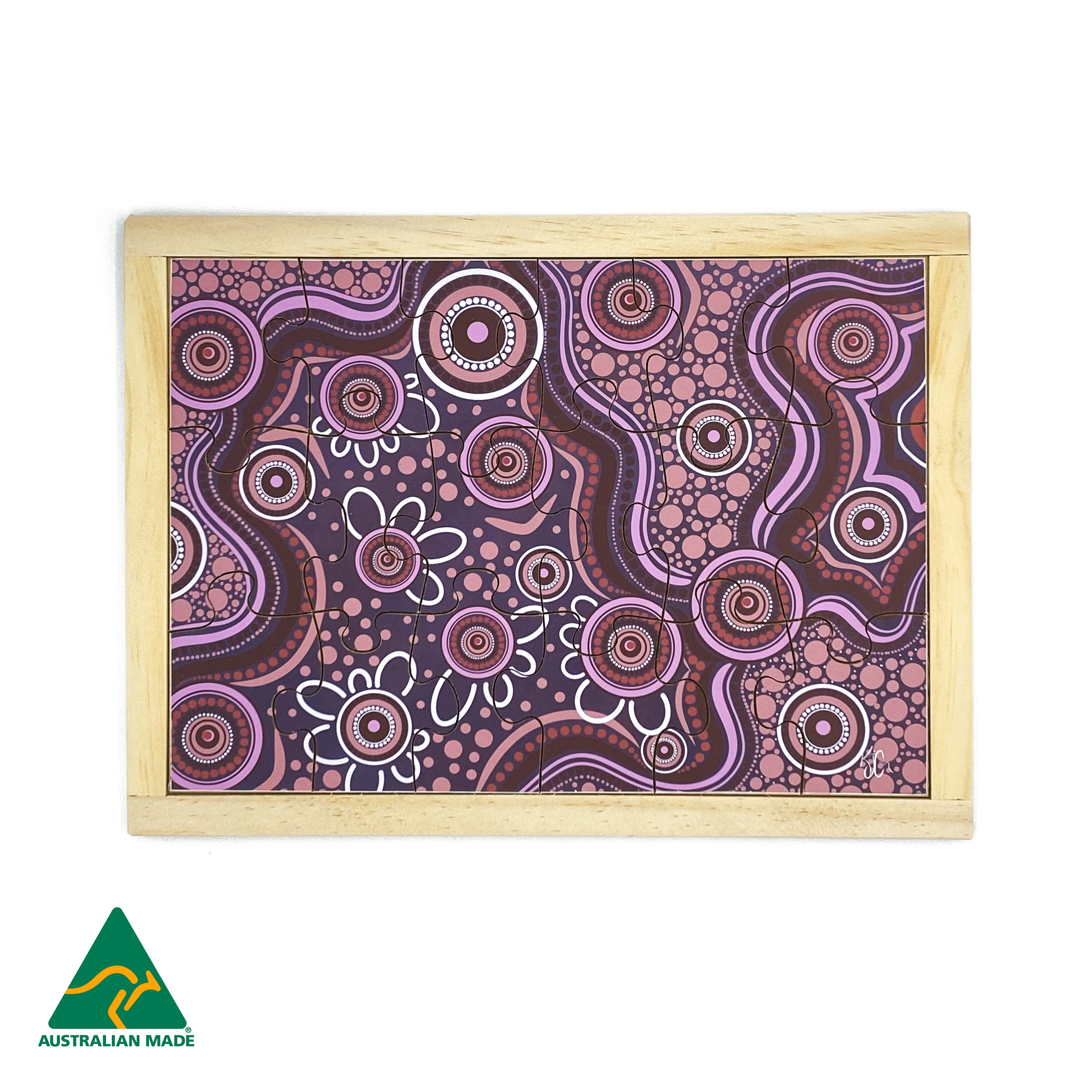 Aboriginal Art Sand Dreaming Puzzle