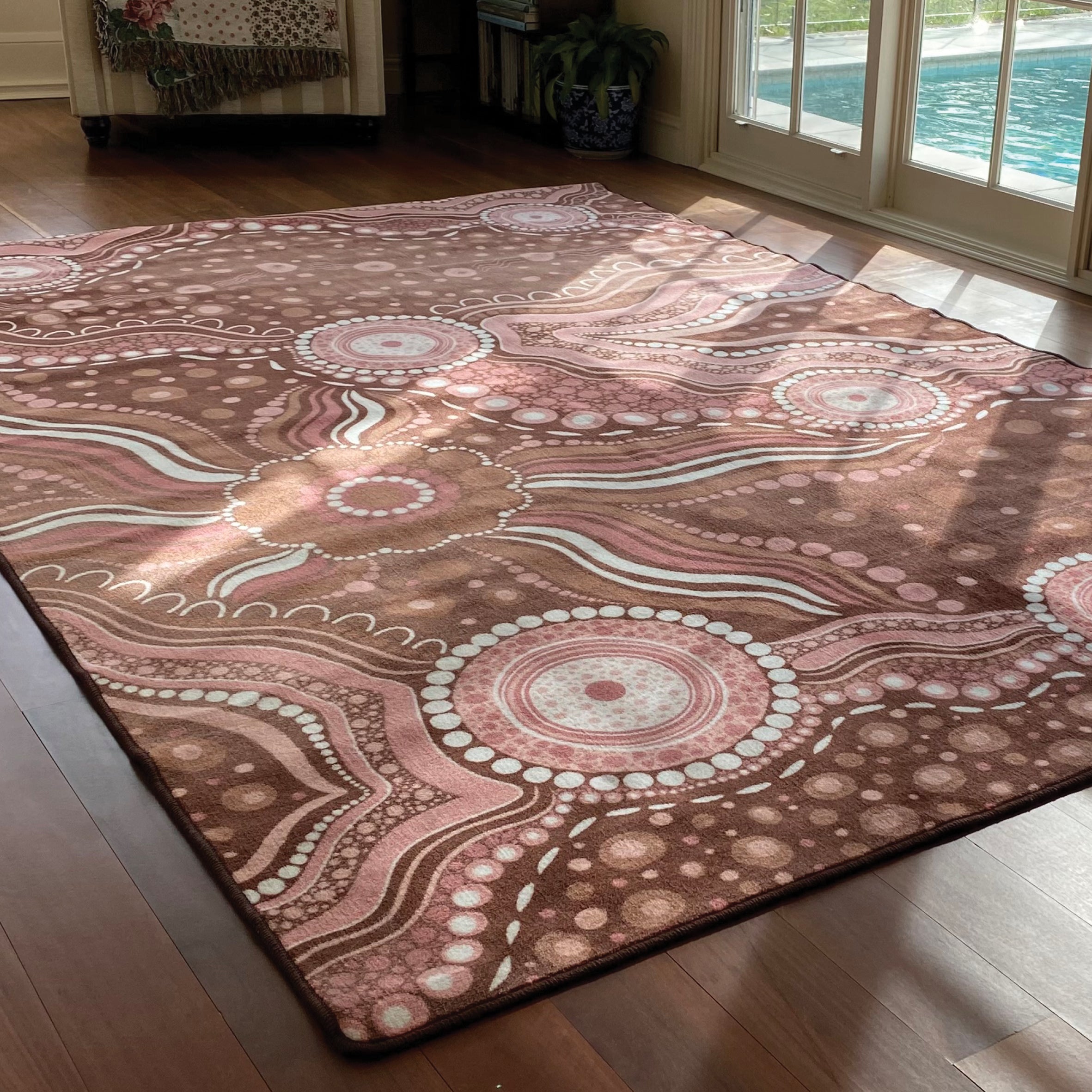 Aboriginal Art Bush Dreaming Rug