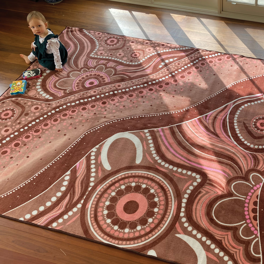 Aboriginal Art Desert Dreaming Rug