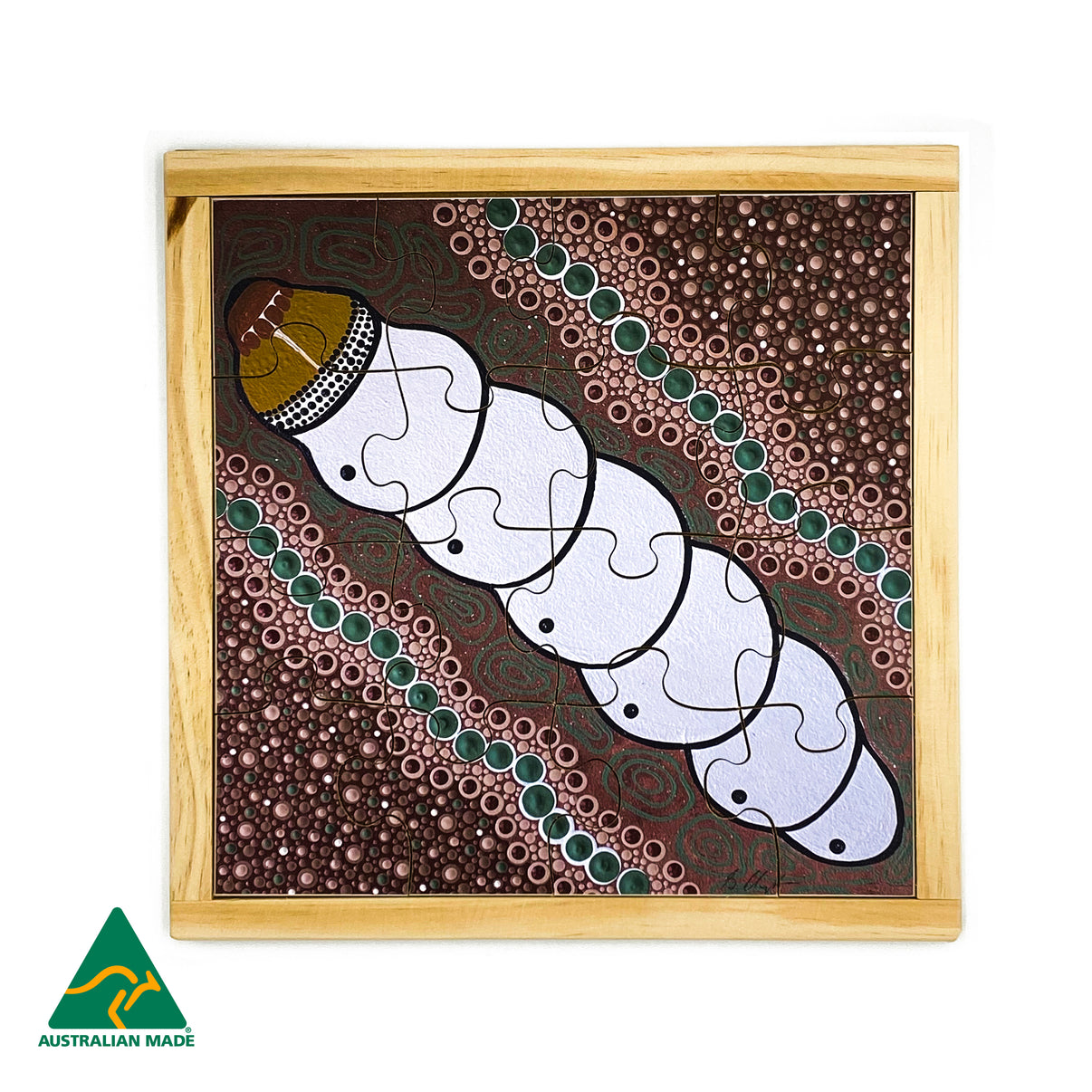 Aboriginal Art Witchety Grub Puzzle