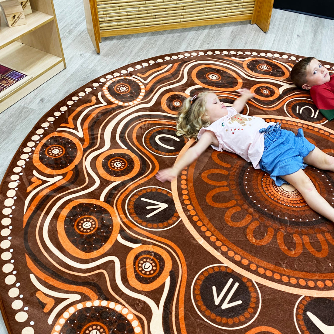 Aboriginal Art Yarning Circle Classroom Rug Indigenous Resources