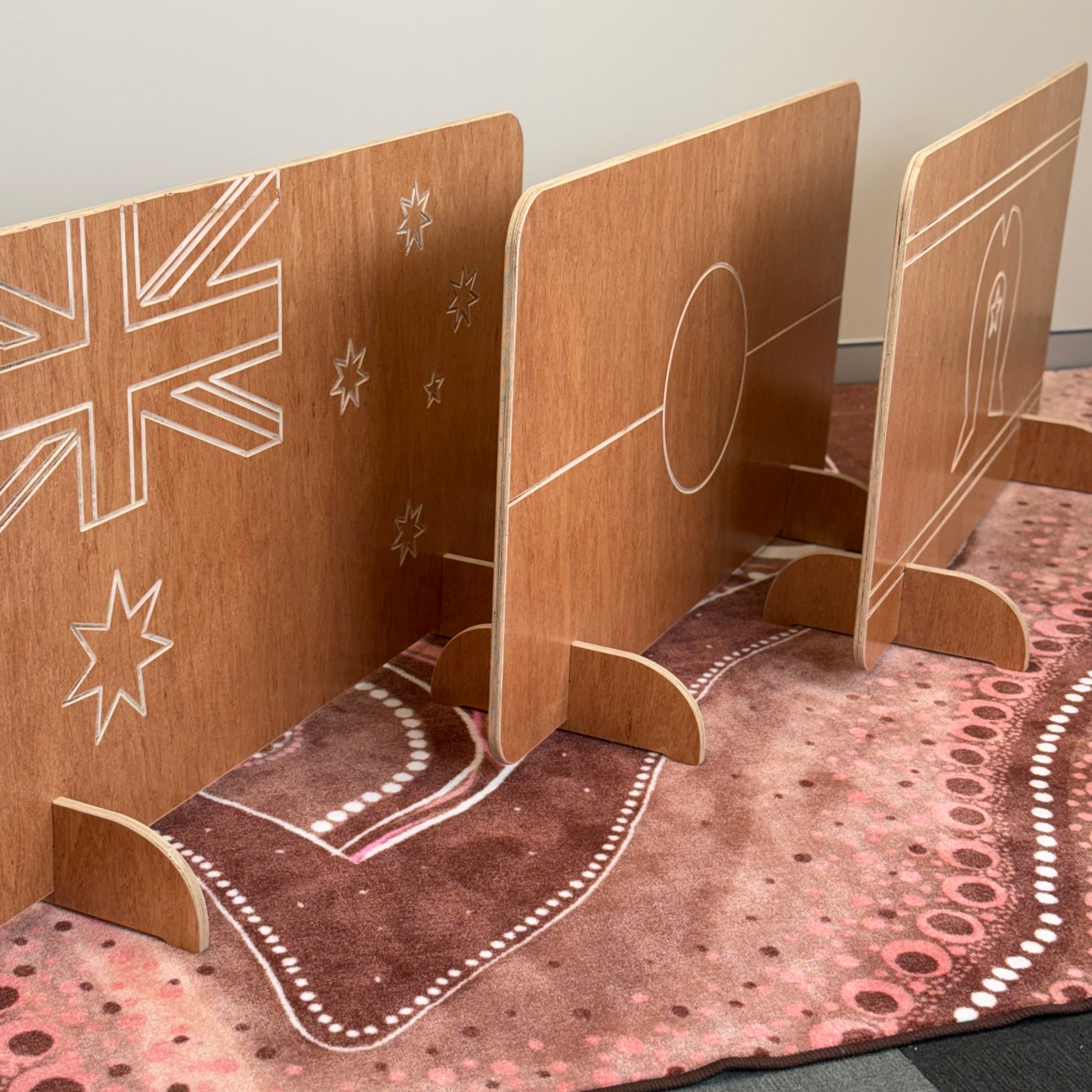 Australian Flags Room Divider Set